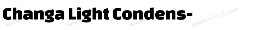 Changa Light Condens字体转换